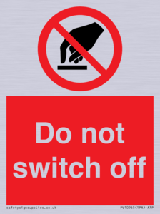 Do not switch off 